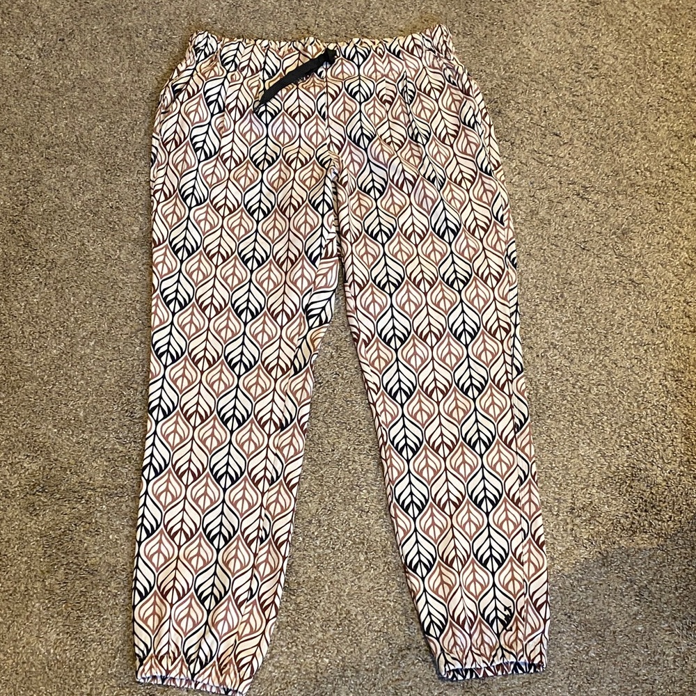 Kavu Leaf Patterned Pants - Black, Brown, White
